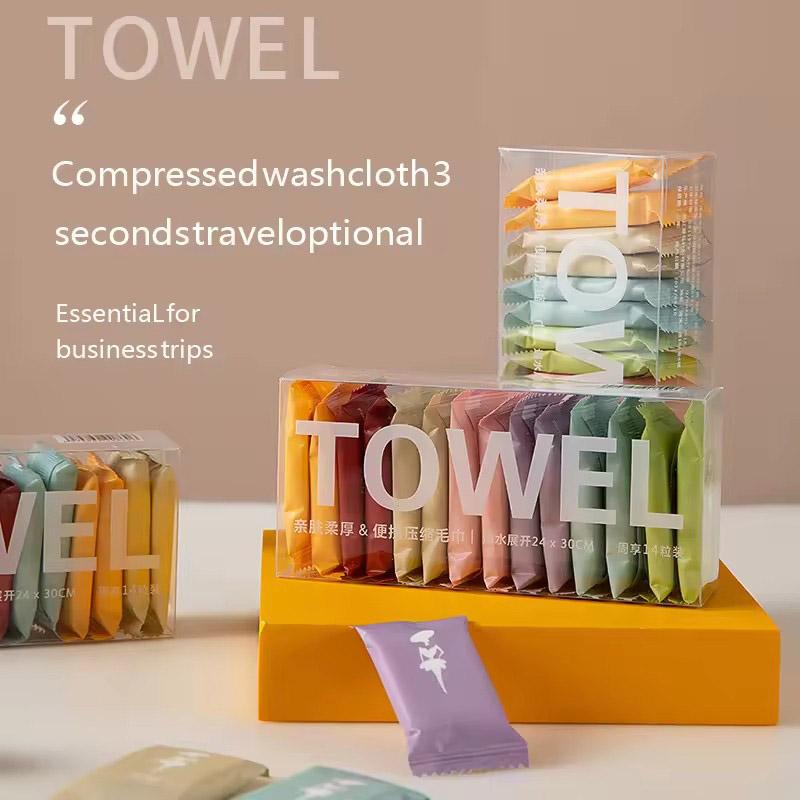 Travel Individually Boxed Disposable Compressed Towel