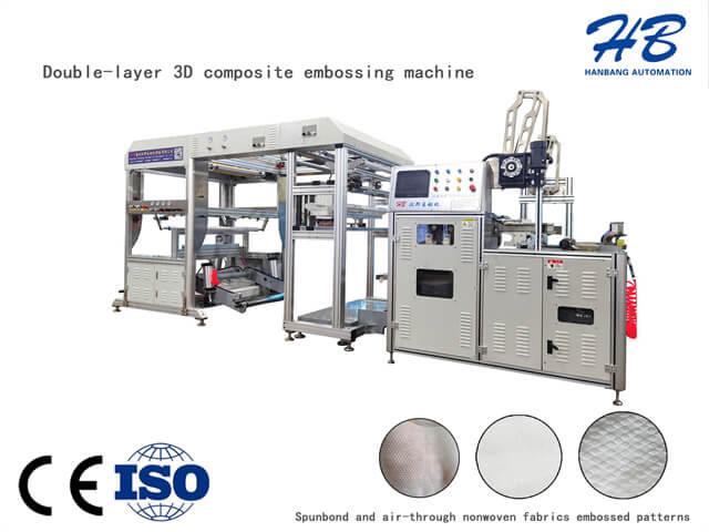 Non Woven Double Layer 3D Lamination Embossing Machine For Diapers in Philippines